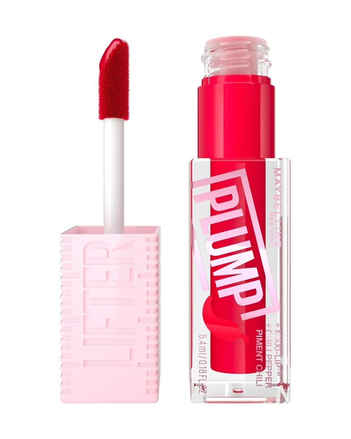 MAYBELLINE SJAJ ZA USNE LIFTER PLUMP  004 RED FLAG 