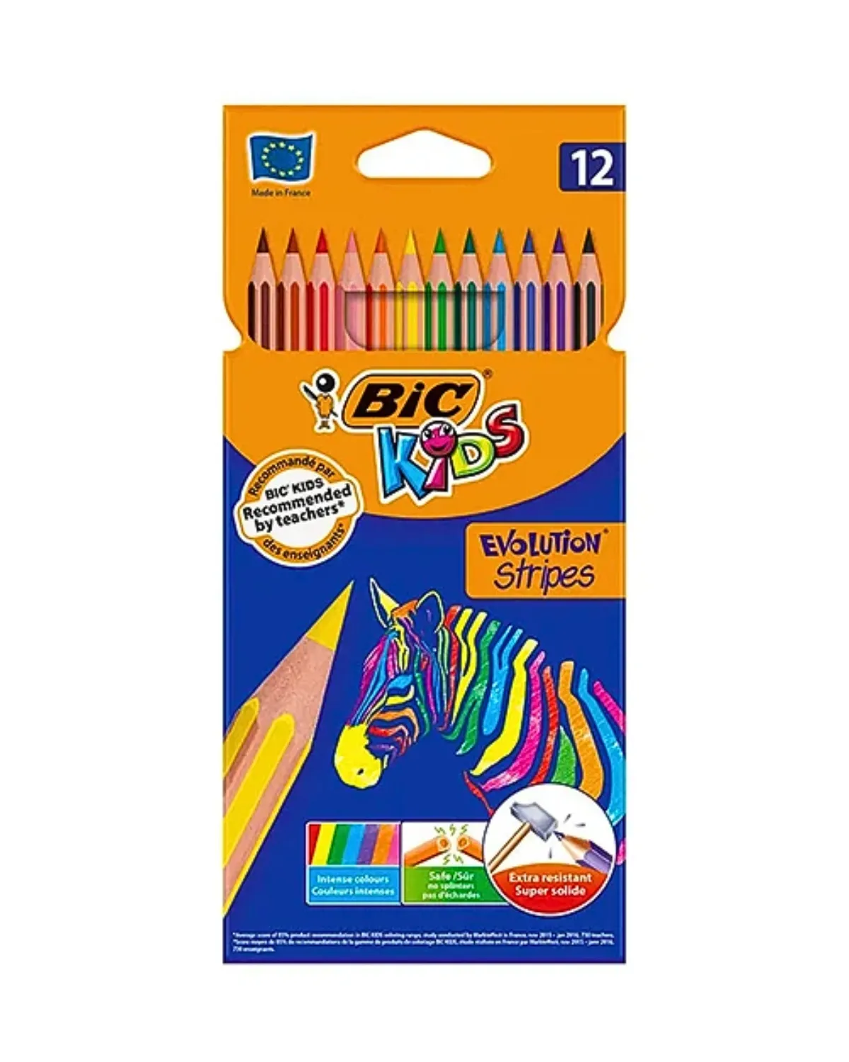 BIC DRVENE BOJICE EVOLUTION STRIPES 12/1 
