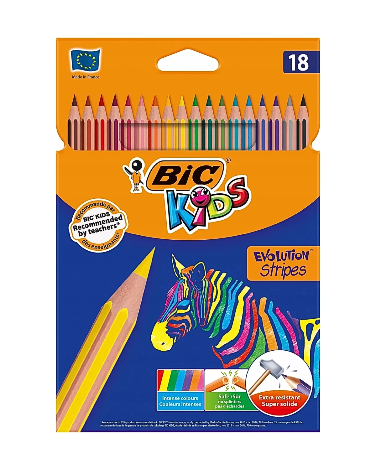 BIC DRVENE BOJICE KIDS EVOLUTION STRIPES 18 