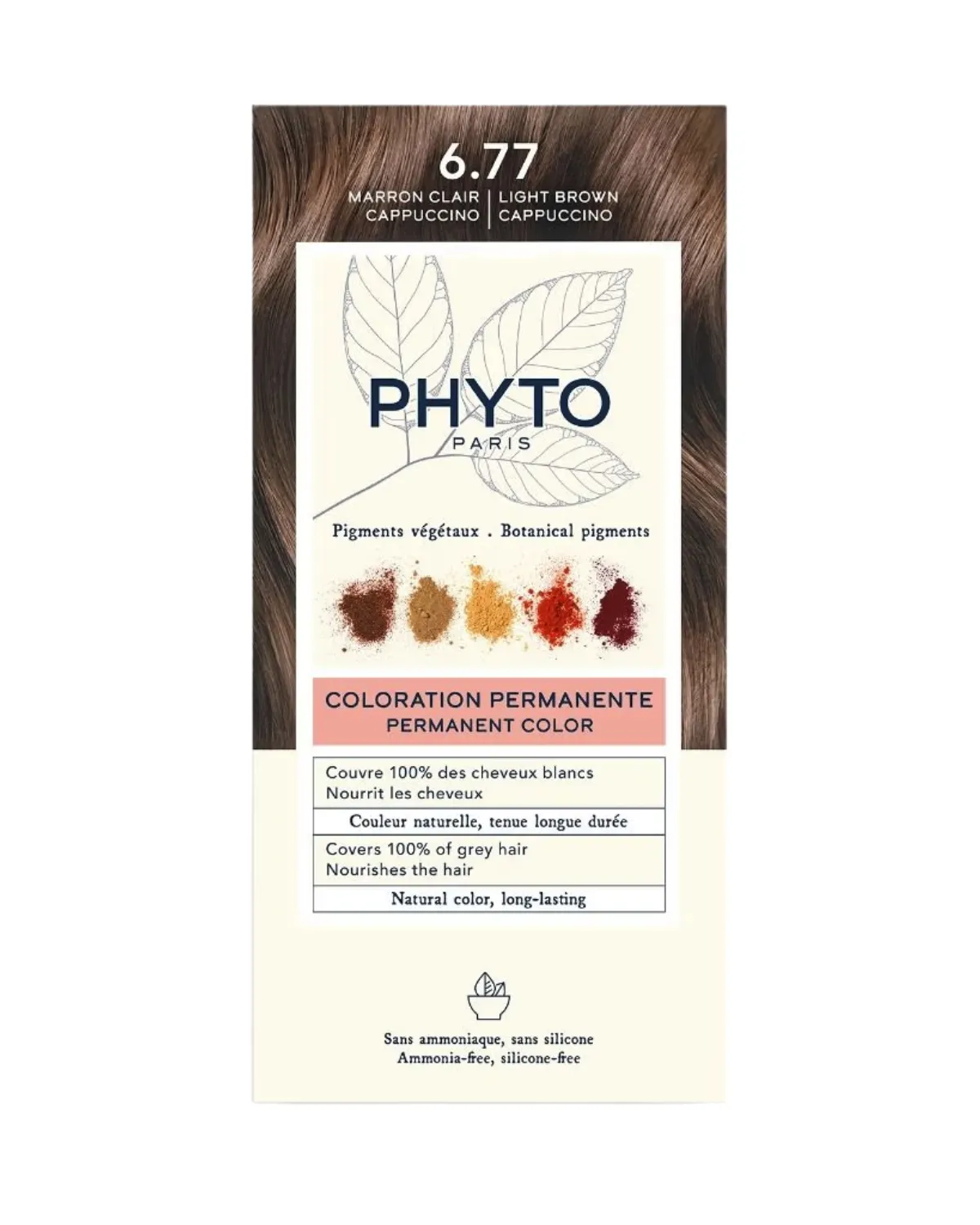 PHYTO COLOR 6.77 SVIJETLA SMEĐA KAPUĆINO 50ML 
