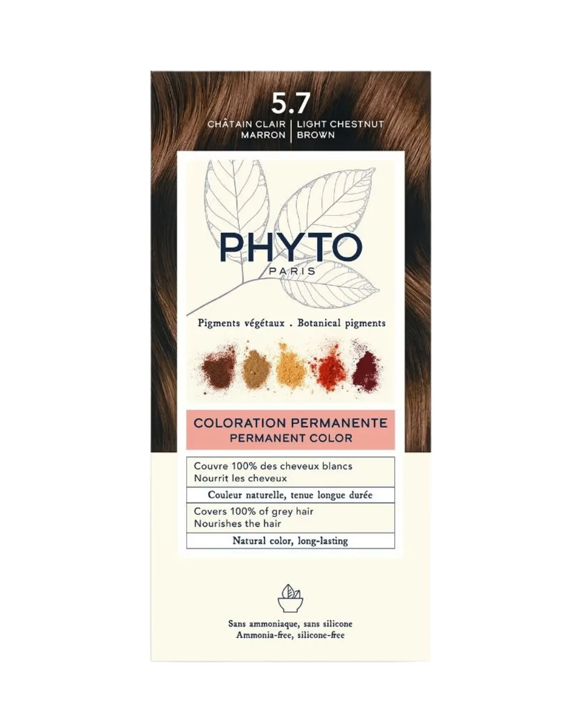 PHYTO COLOR 5.7 SVIJETLA KESTENJASTO SMEĐA 50ML 