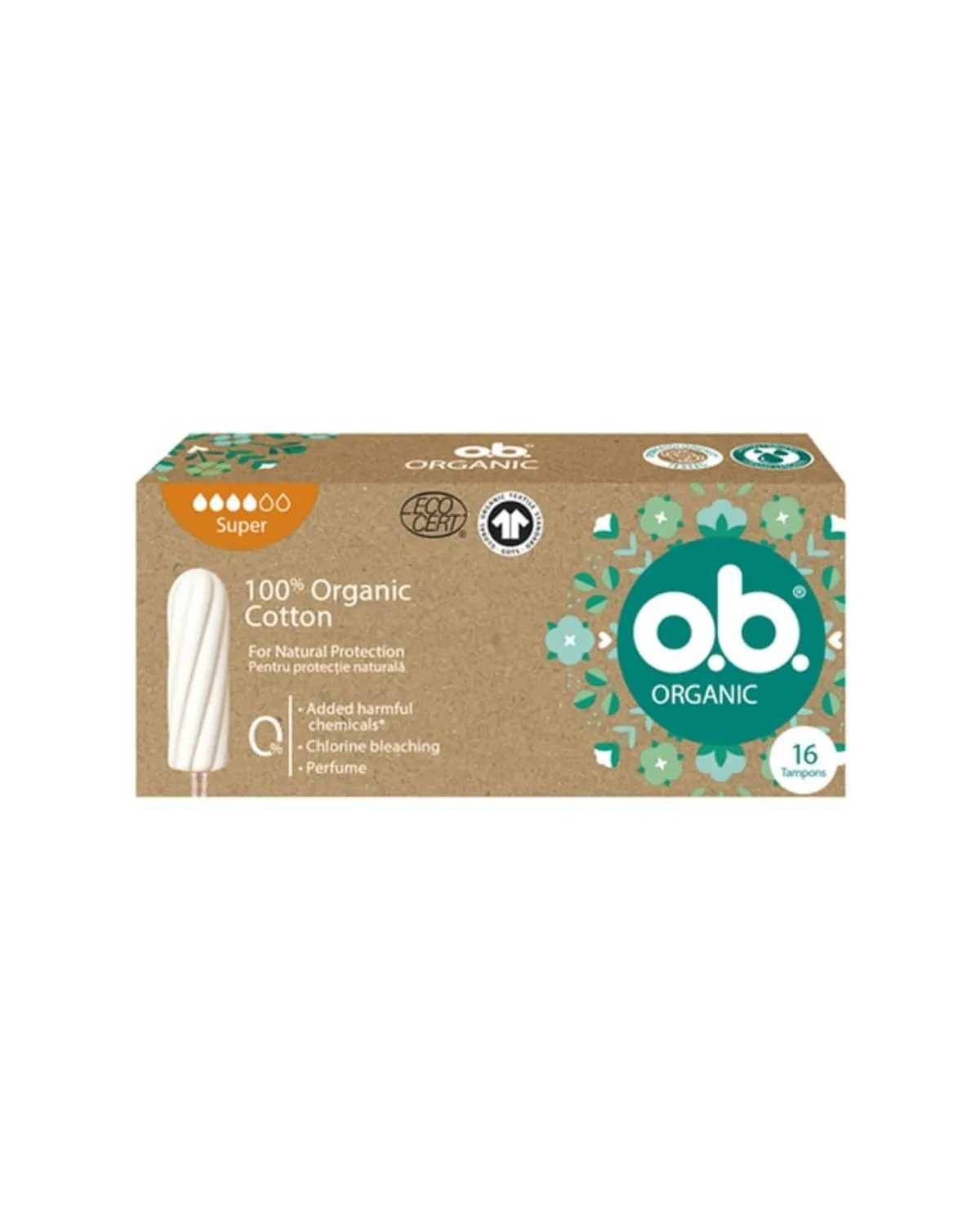 TAMPONI OB ORGANIC COTTON 100% SUPER 16'S