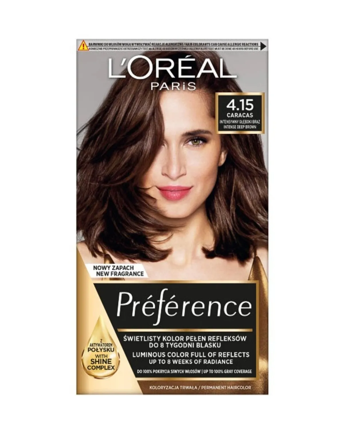 LOREAL PARIS PREFERENCE FARBA ZA KOSU-4.15 CARACAS DEEP MAHOGANY BROWN 