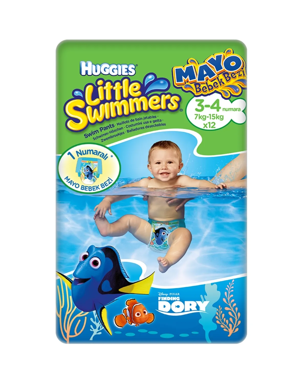 HUGGIES LITTLE SWIMMERS 3-4 12KOM 