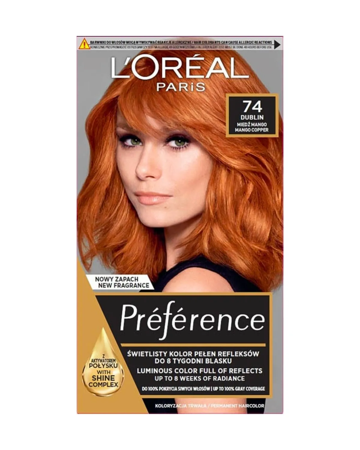 LOREAL PARIS PREFERENCE FARBA ZA KOSU-74 MANGO INTENSE COOPER 