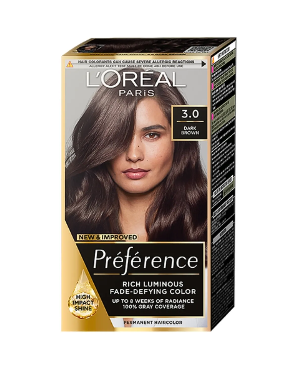 LOREAL PARIS PREFERENCE FARBA ZA KOSU-0.3 BRASILIA DARK BROWN 