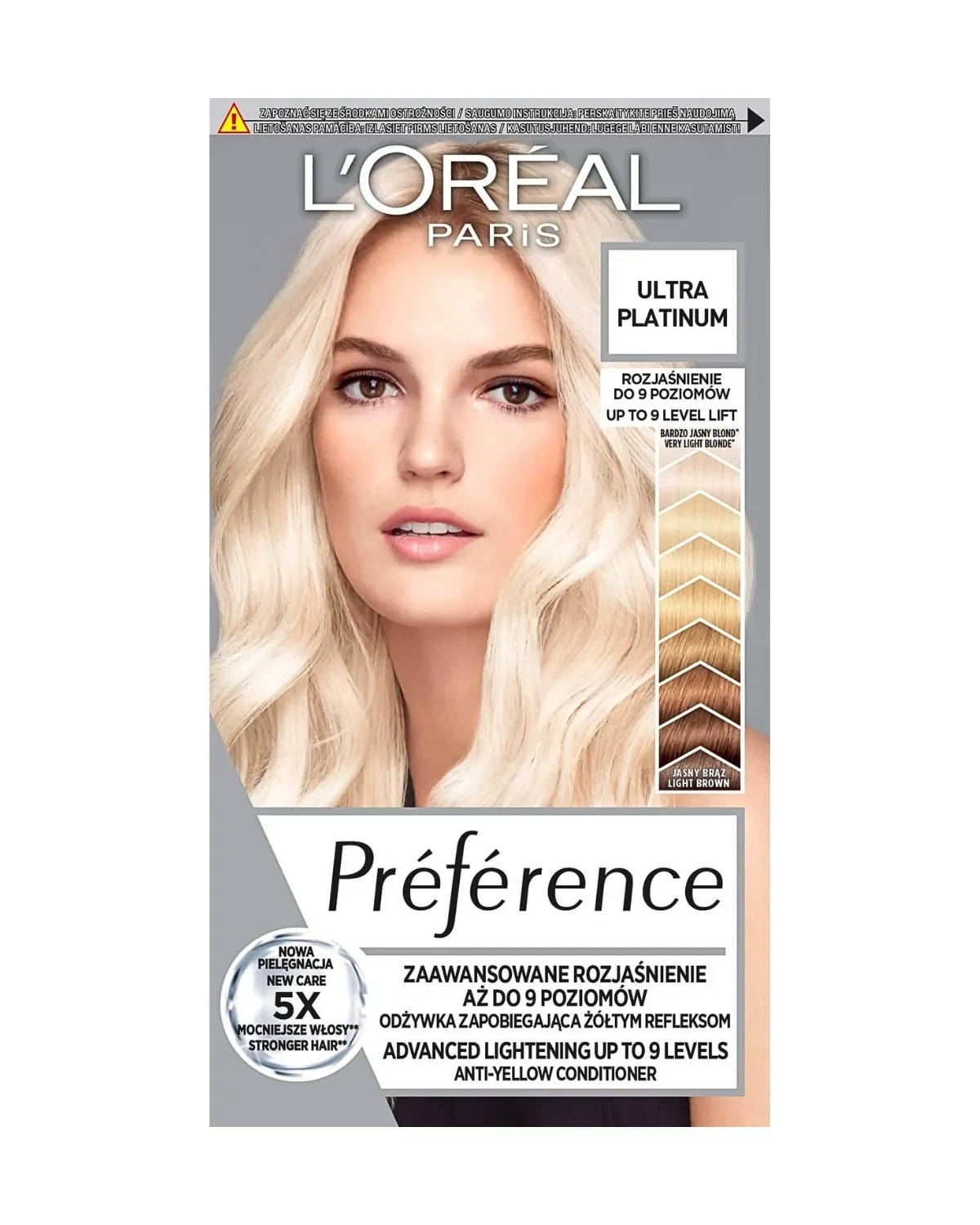 LOREAL PARIS PREFERENCE FARBA ZA KOSU-9L ULTRA PLATINUM 