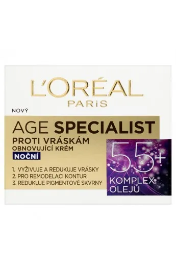 LOREAL KREMA AGE SPECIALIST 55+ NIGHT CREAM 50ML