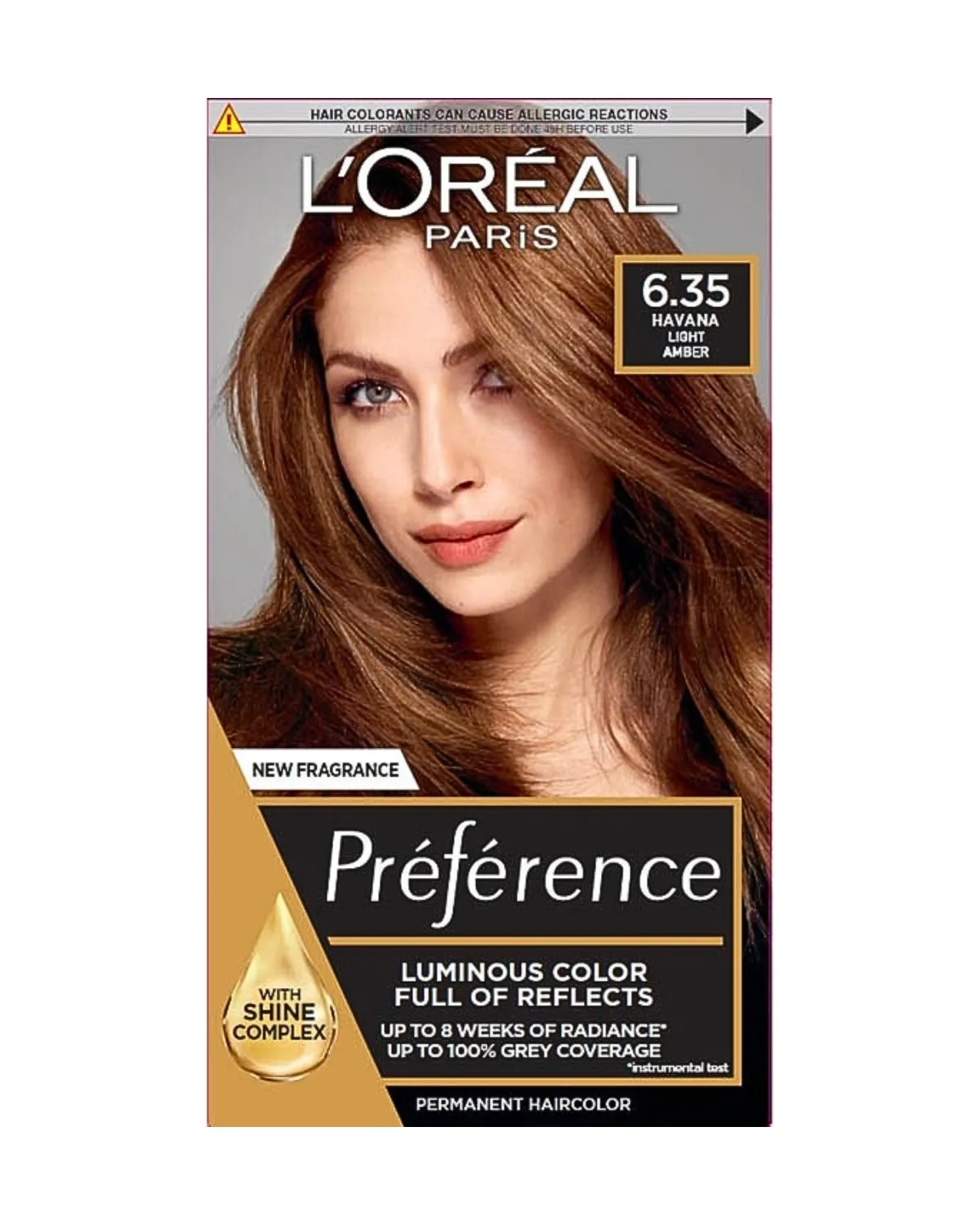 LOREAL PARIS PREFERENCE FARBA ZA KOSU-6.35 HAVANA LIGHT AMBER 