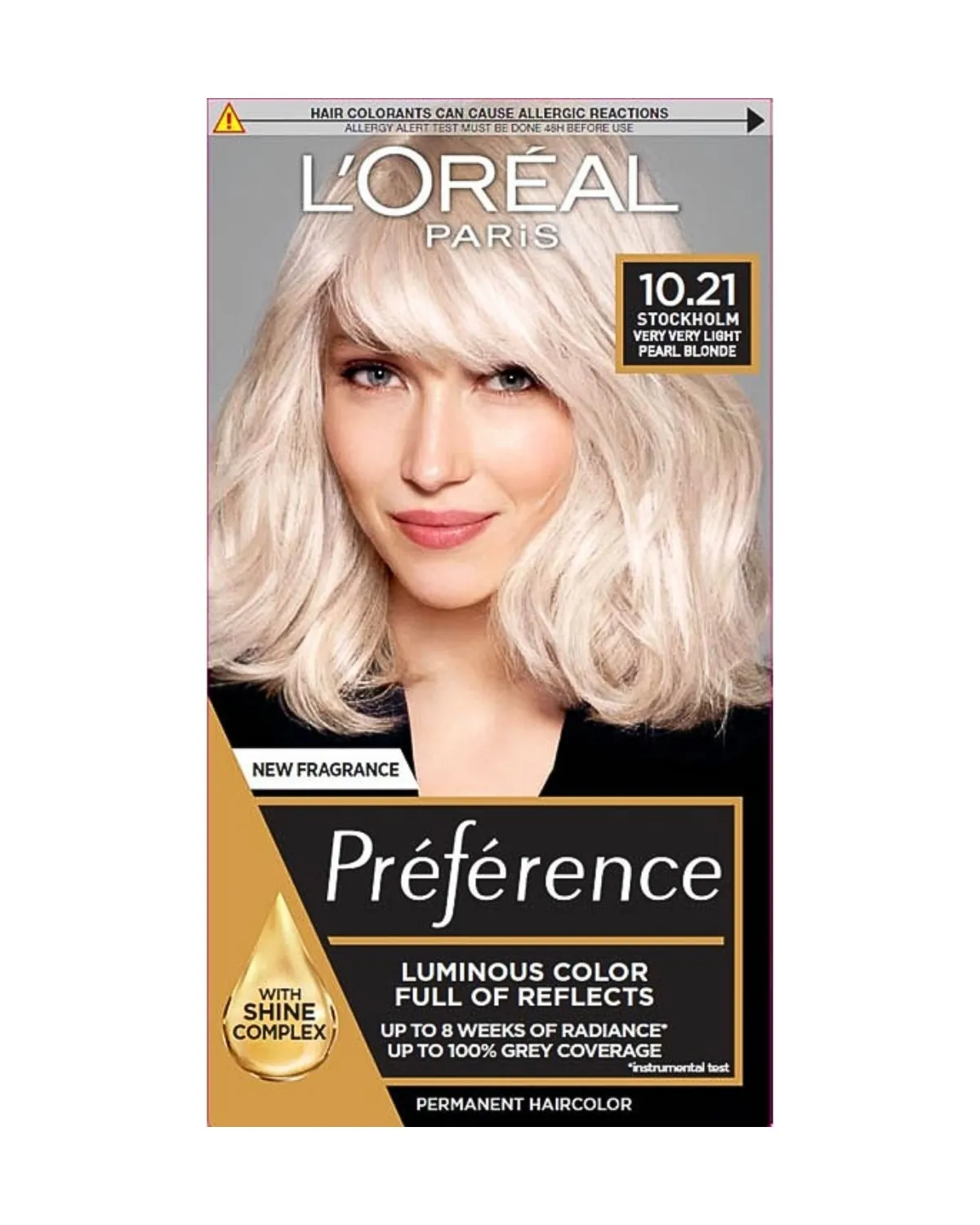 LOREAL PARIS PREFERENCE FARBA ZA KOSU-10.21 STOCKHOLM VERY LIGHT PEARL BLONDE 