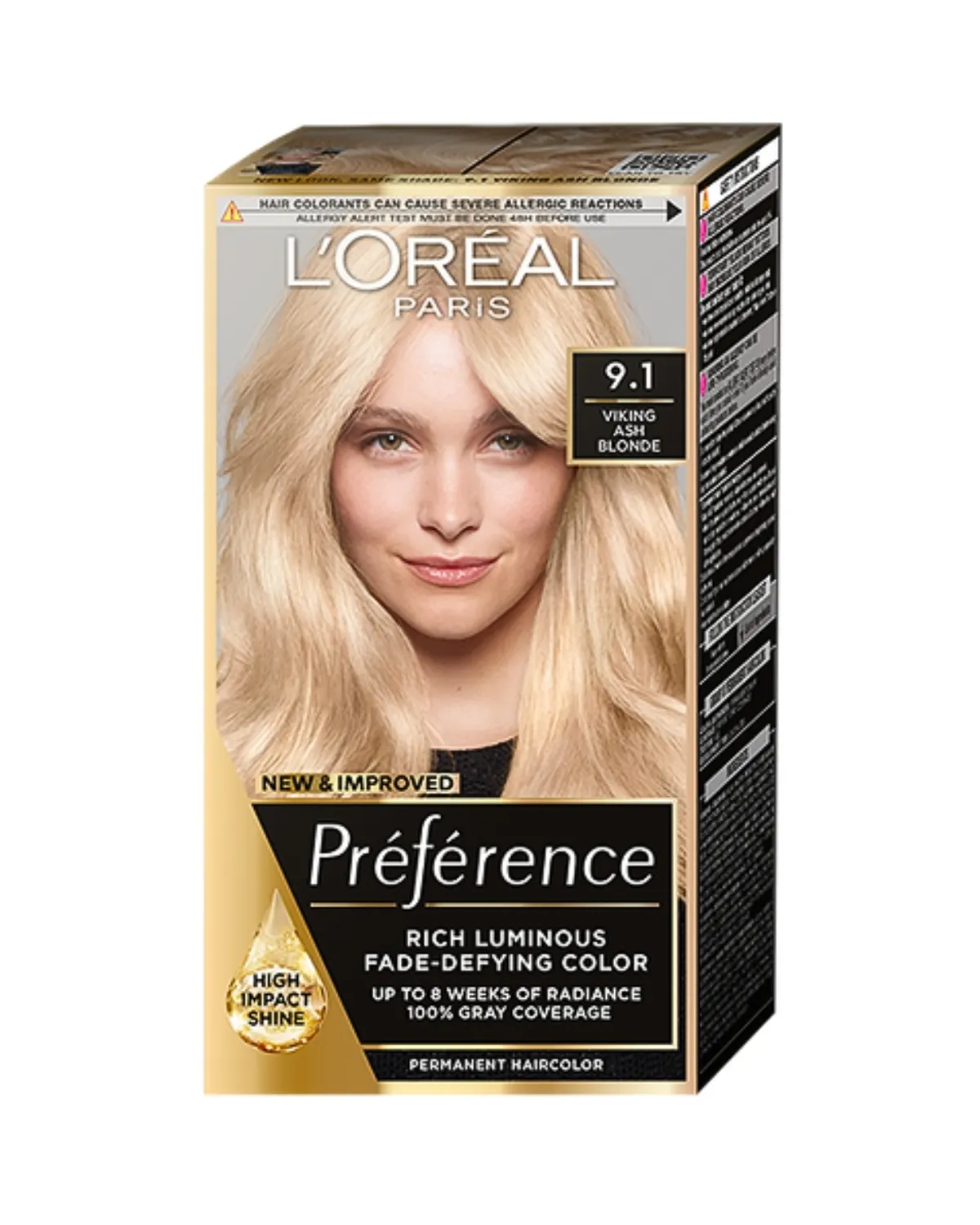 LOREAL PARIS PREFERENCE FARBA ZA KOSU-9.1 OSLO VIKING ASH BLONDE 