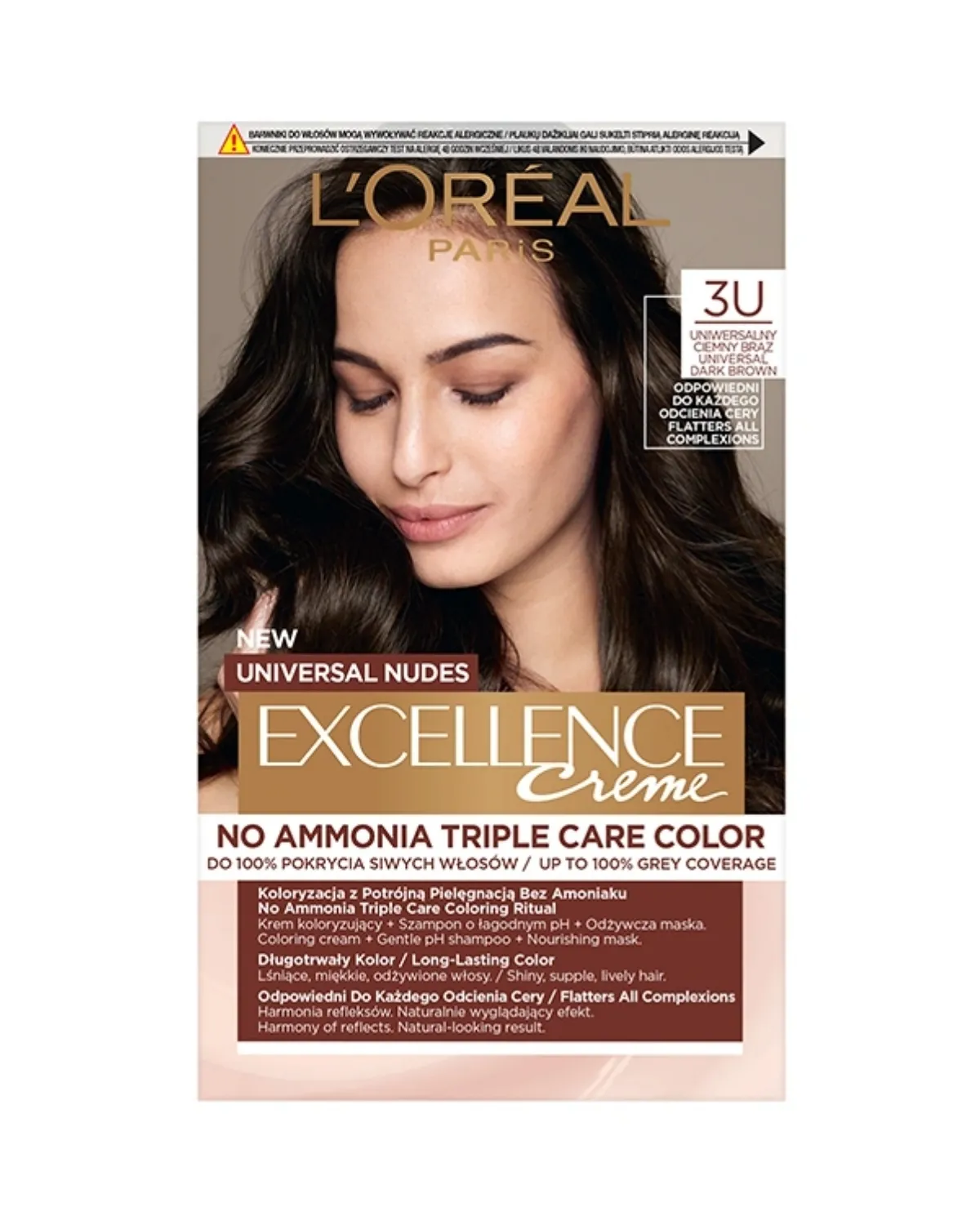 EXCELLENCE UNIVERSAL NUDES 3U UNIVERSAL DARK BROWN 