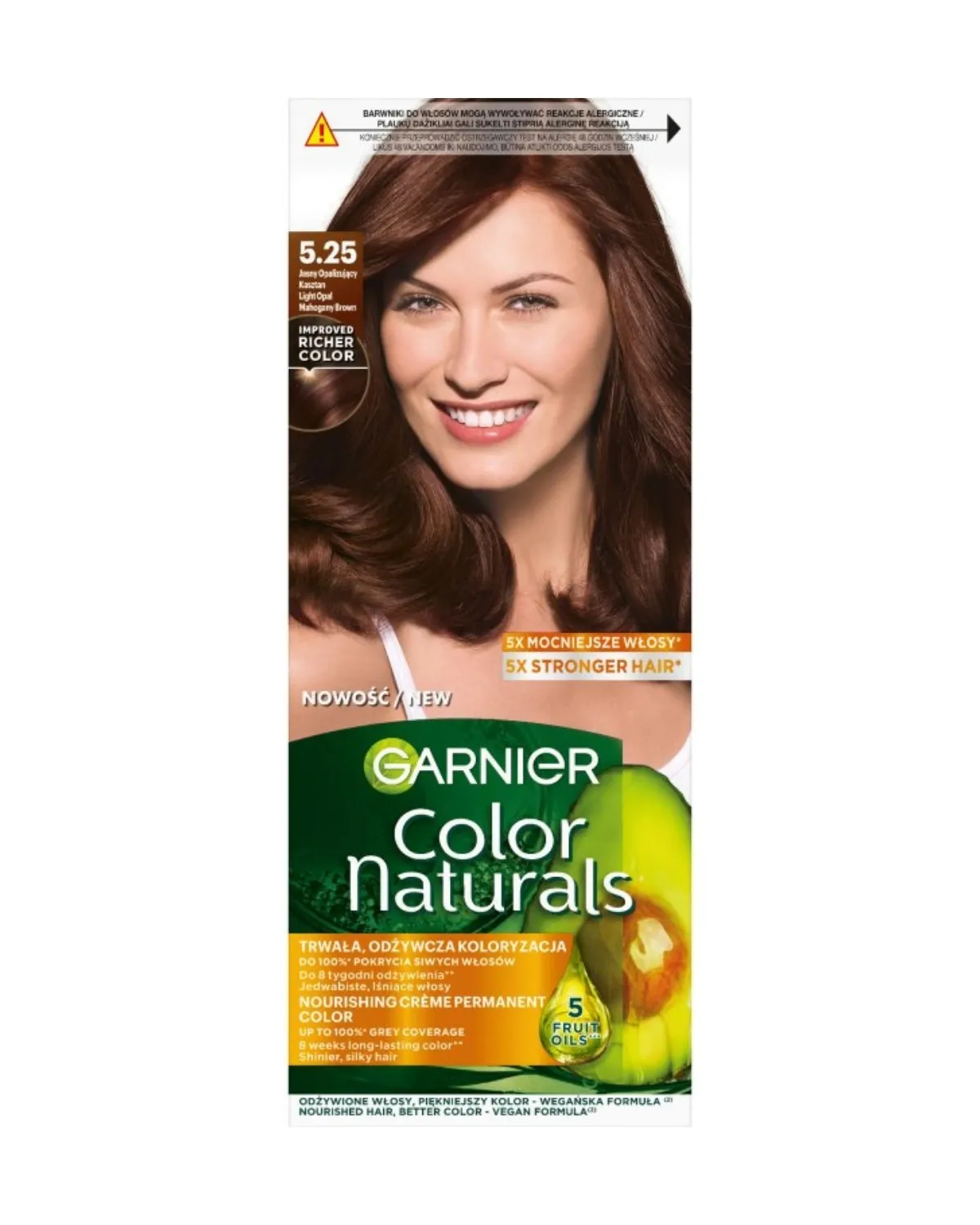 GARNIER FARBA ZA KOSU COLOR NATURALS 5.25 LIGHT OPAL MAHOGANY BROWN