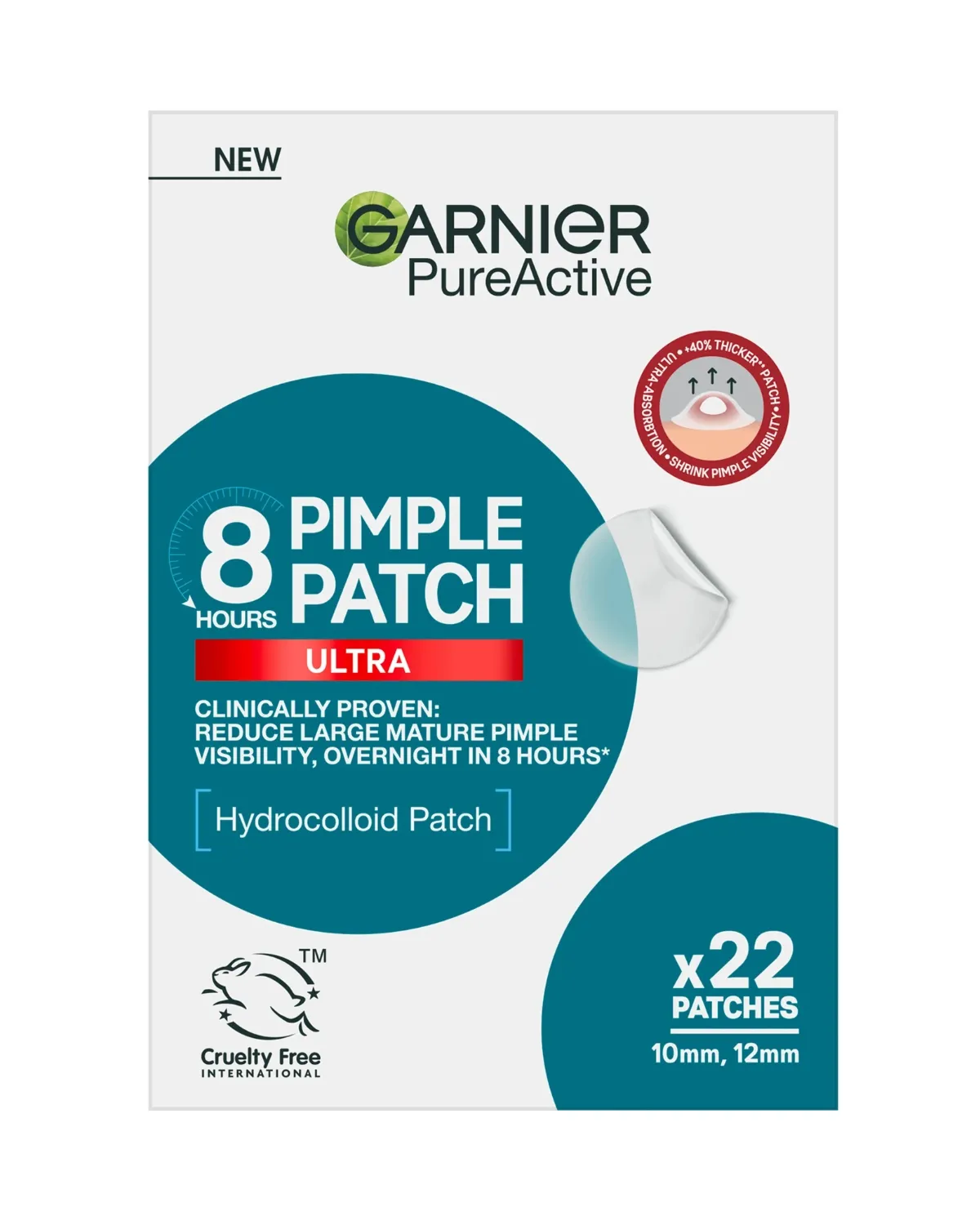 GARNIER PURE ACTIVE FLASTERI PROTIV BUBULJICA 22PCS 