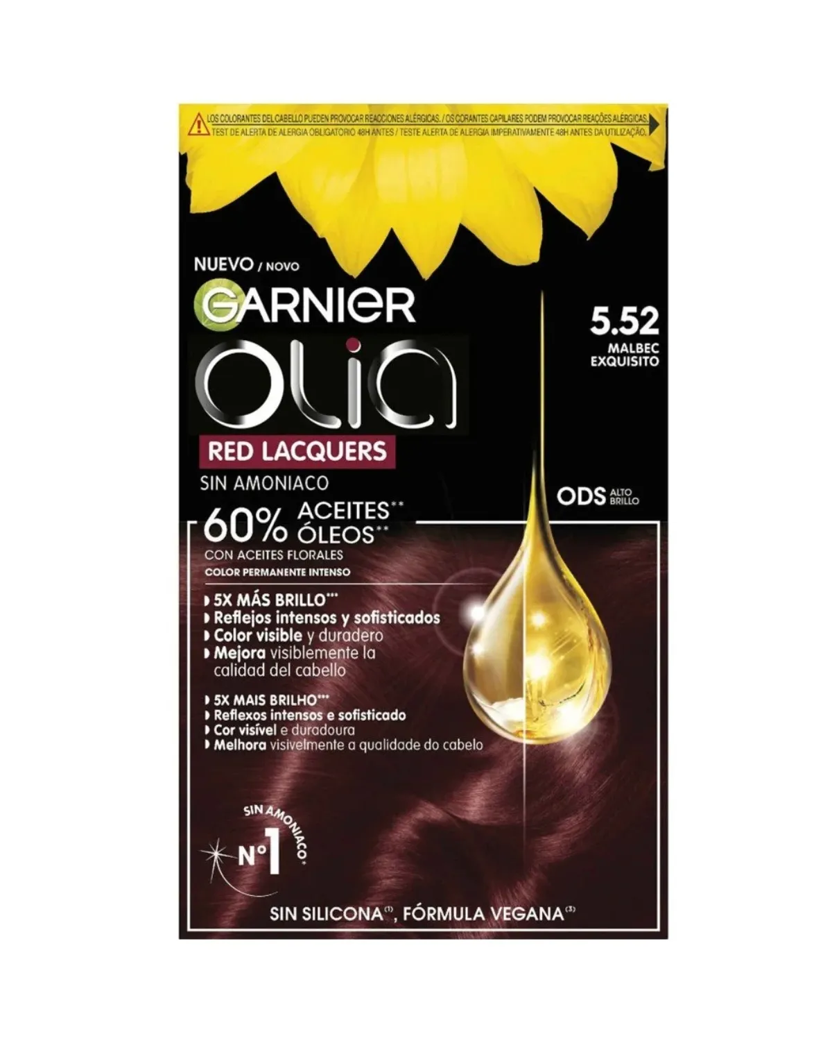 GARNIER OLIA 5.52 GLASSY MERLOT 