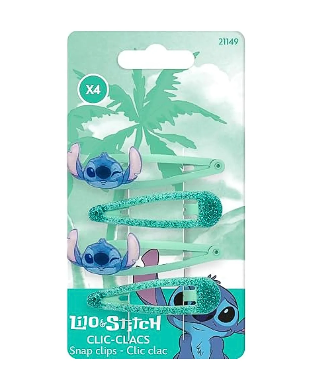DISNEY ŠNALICE ZA KOSU LILO & STITCH CLIC CLAC 4/1 