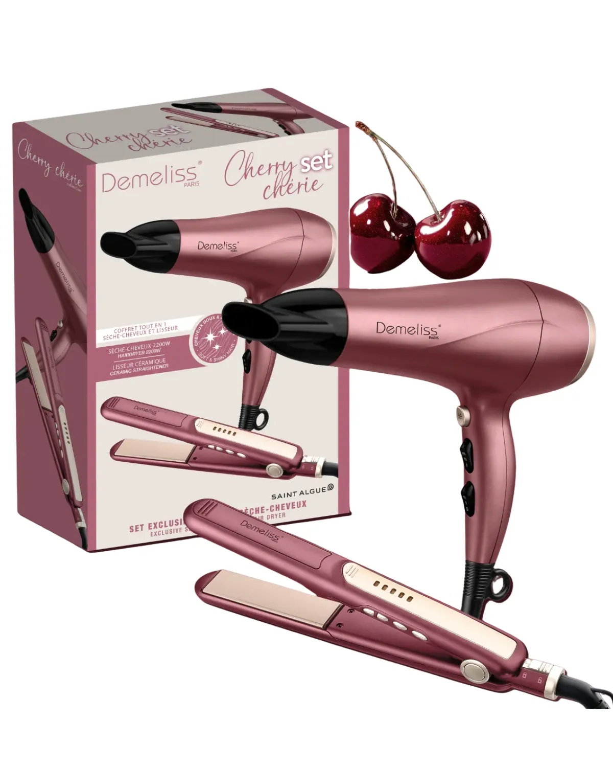 DEMELISS SET ZA KOSU - SALON SERIES 2200 FEN + INSTANT CERAMIC PEGLA 