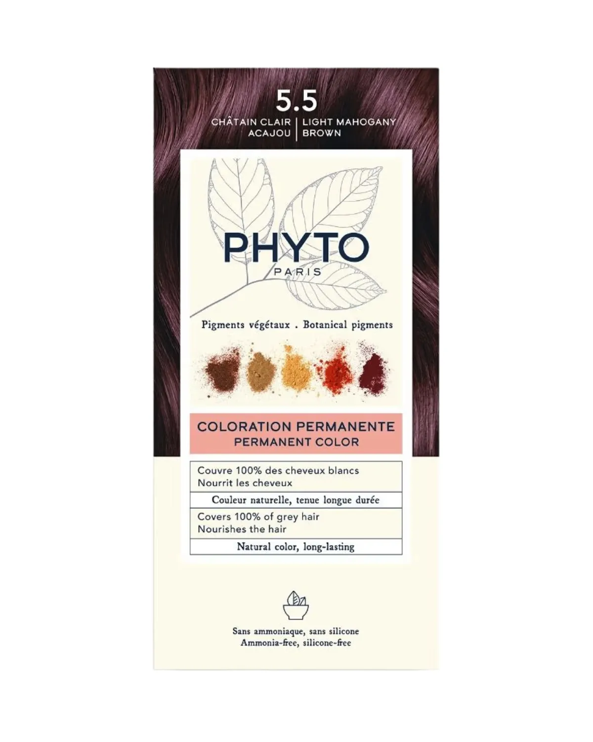 PHYTO COLOR 5.5 SVIJETLA MAHAGONI SMEĐA 50ML 