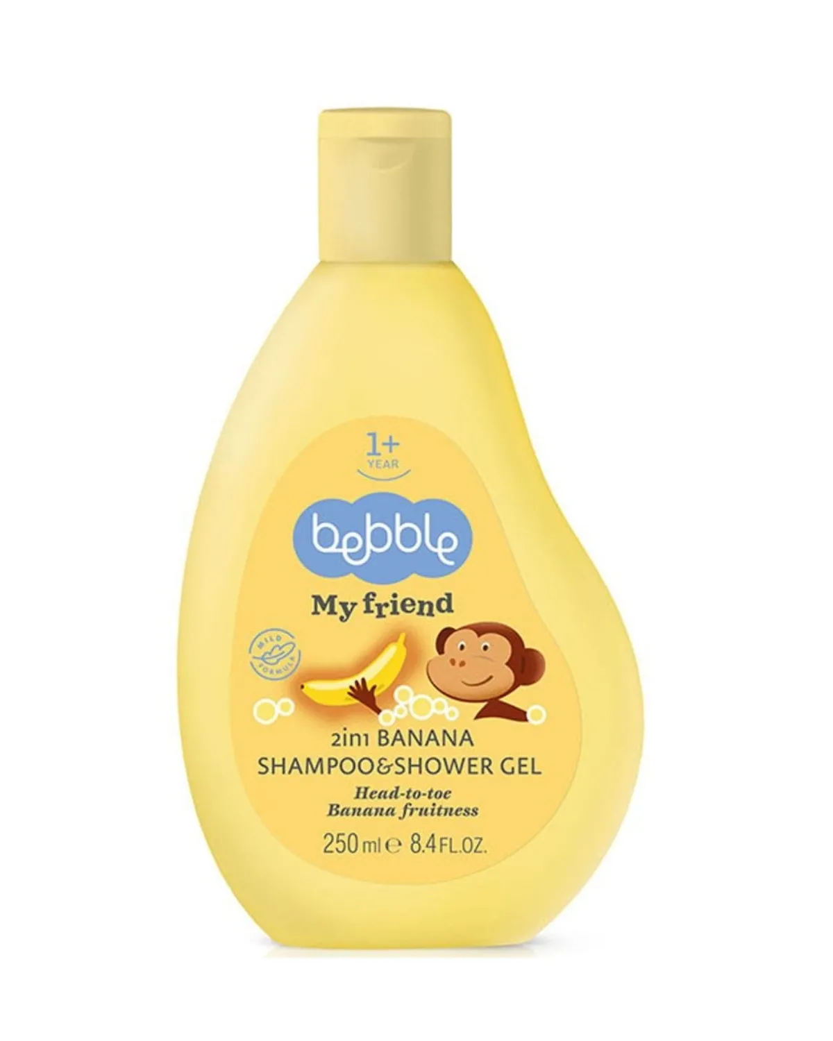 BEBBLE 1Y+ ŠAMPON TUŠ GEL 250ML BANANA 