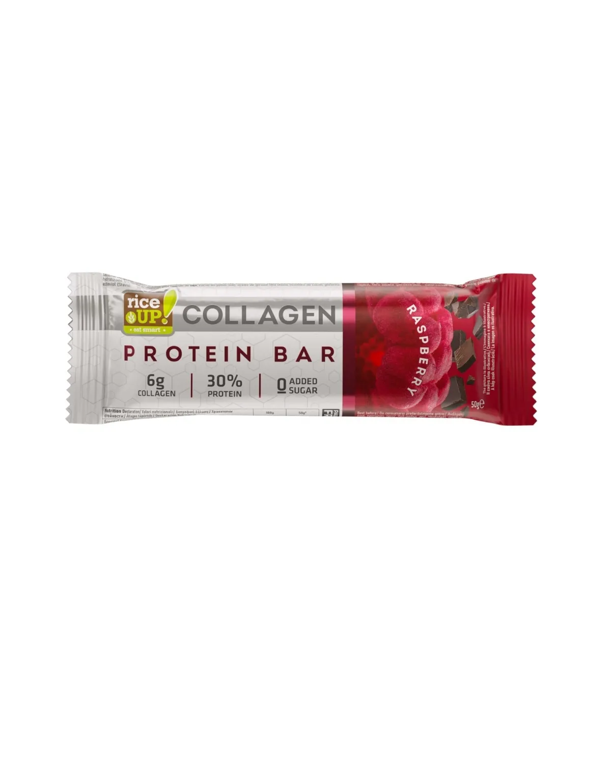 KOLAGEN PROTEINSKI BAR MALINA BEZ DODATNOG SECERA 50G 