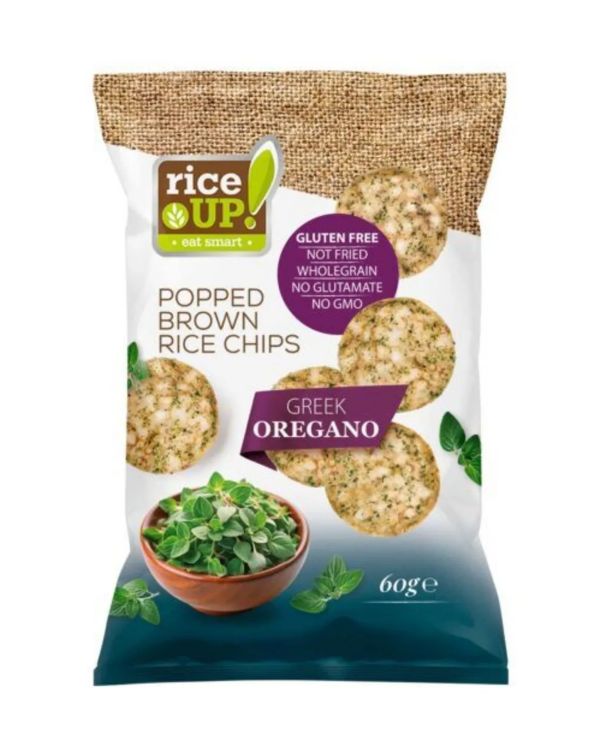 RICE UP RIZINE GALETE SLIM ORIGANO 60G 