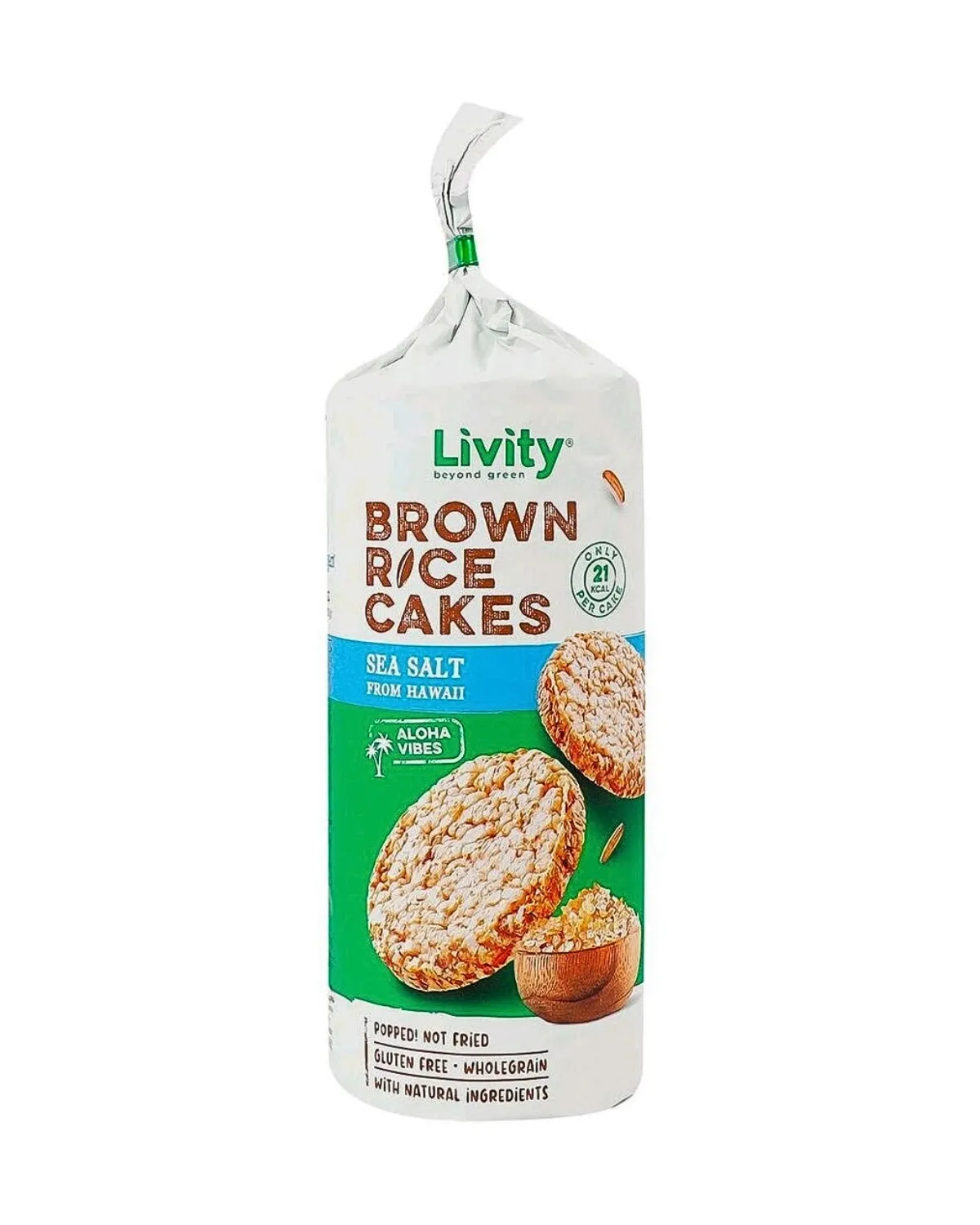 LIVITY BROWN RICE GALETE - SEA SALT FROM HAWAII 100G 