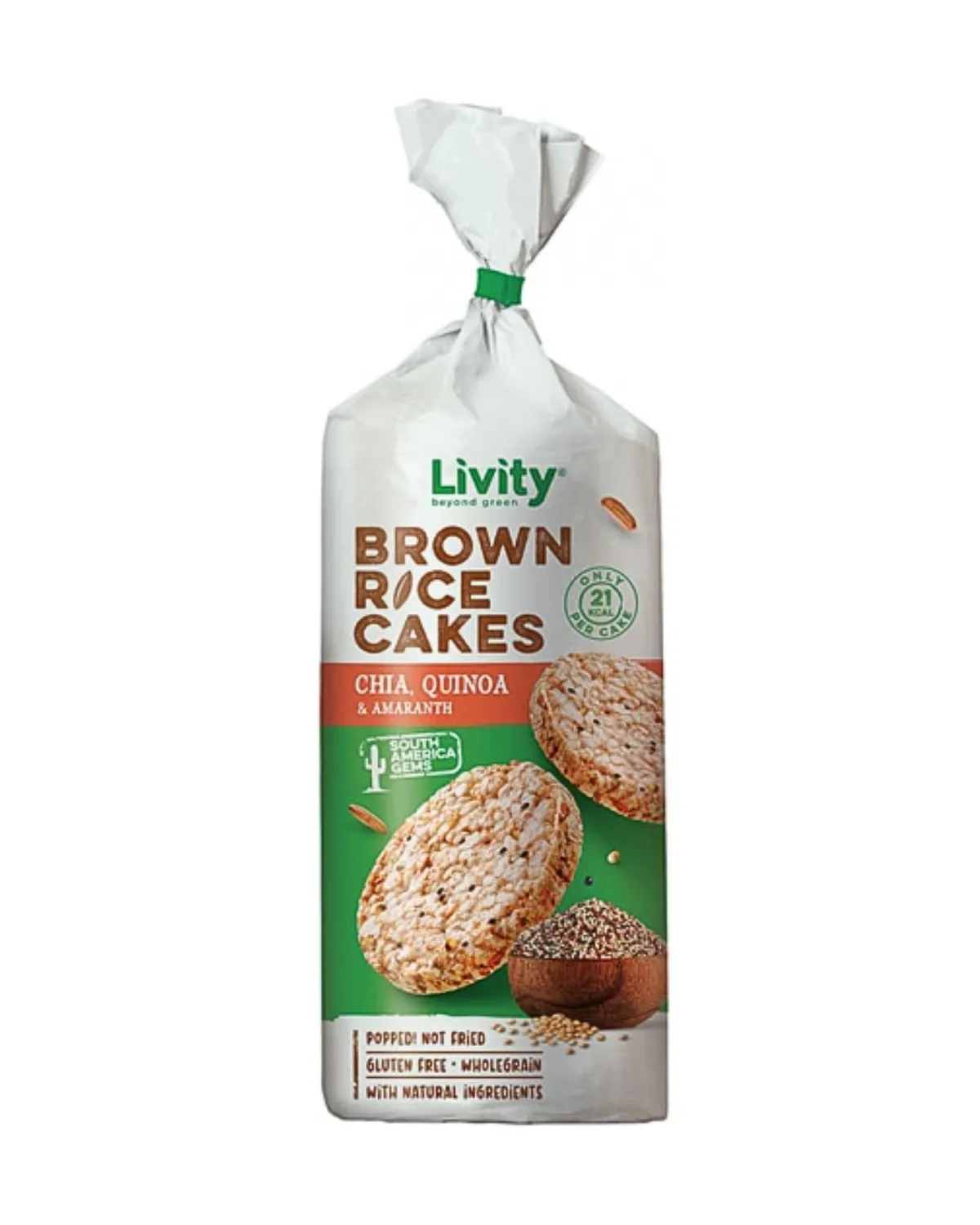 LIVITY BROWN RICE GALETE - CHIA QUINOA & AMARANTH 100G 
