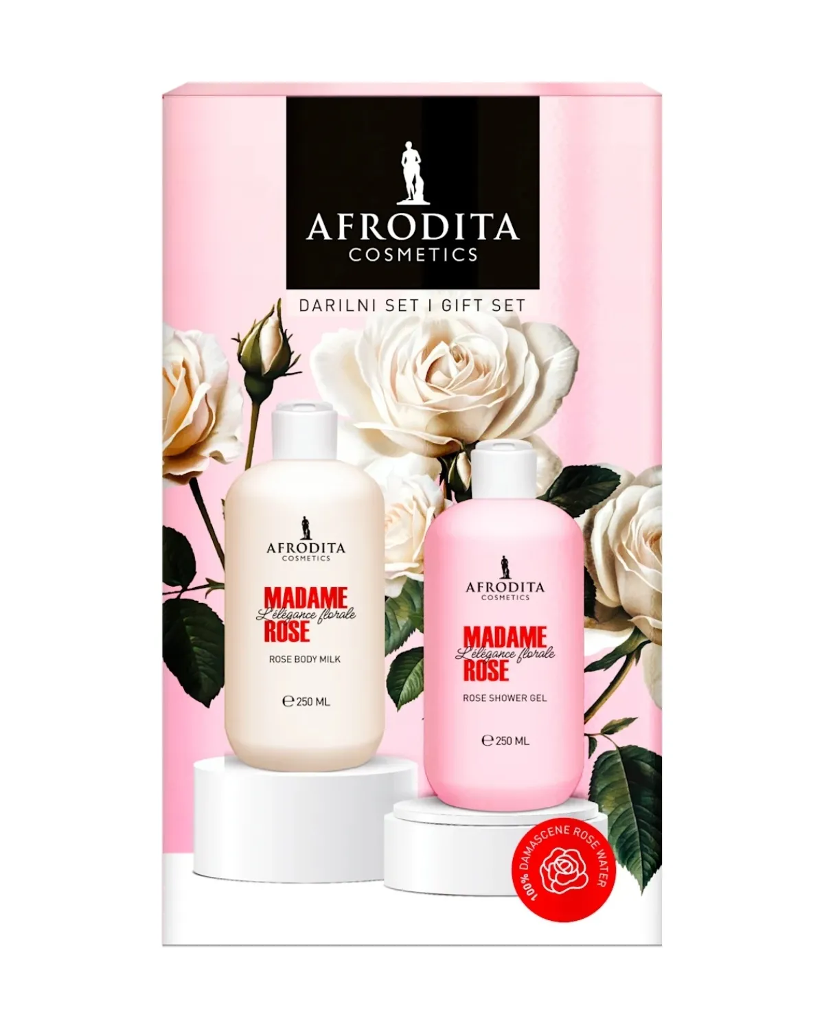 AFRODITA SET MADAME ROSE TUP GEL+ MLIJEKO ZA TIJELO 