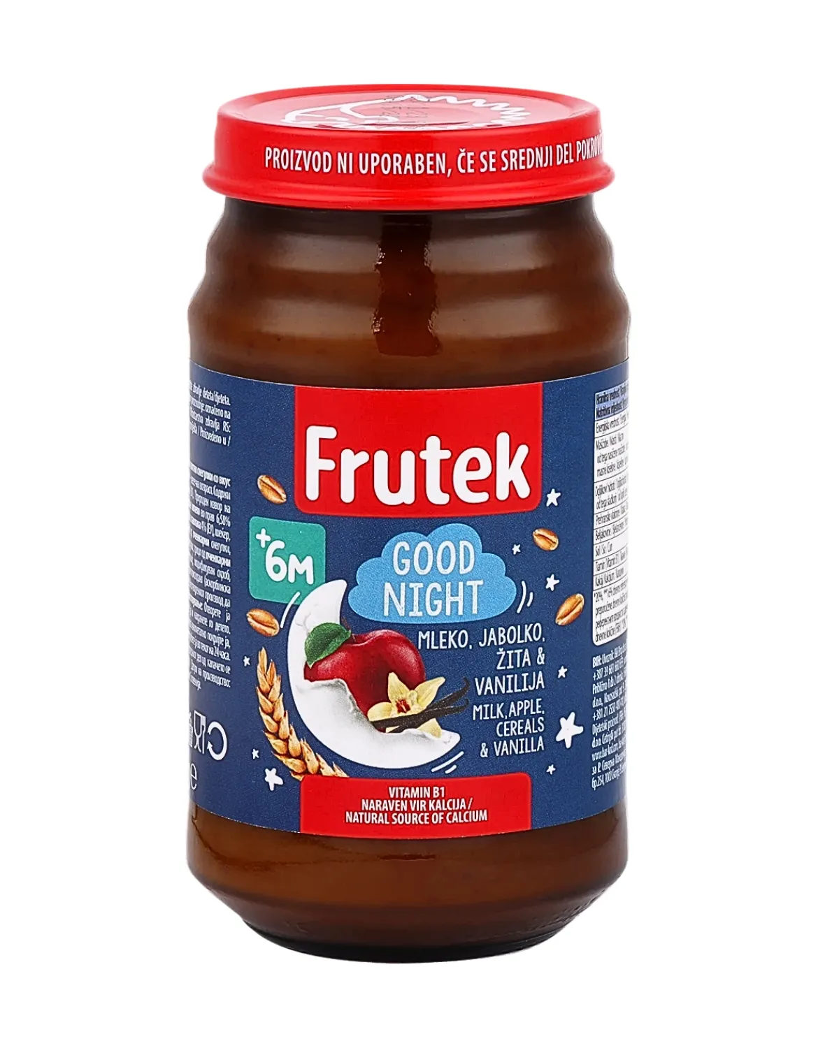 FRUTEK KAŠICA 190G - MLIJEKO VANILIJA JABUKA ŽITA 