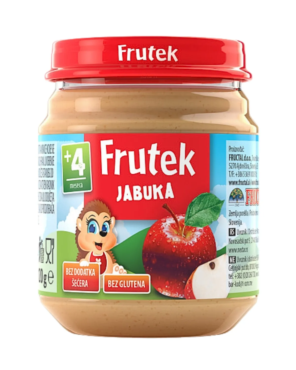 FRUTEK KAŠICA BIO 120G - JABUKA 