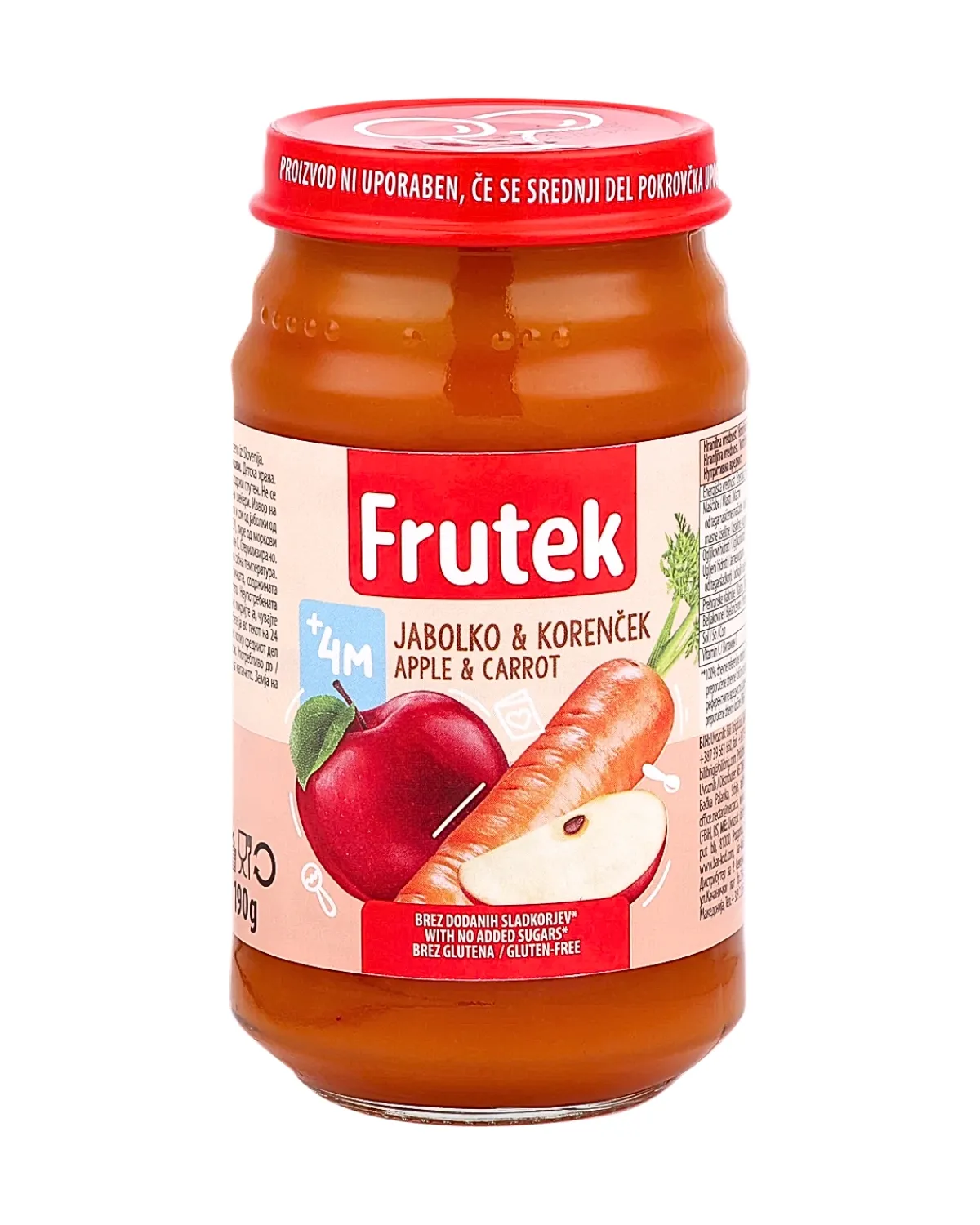 FRUTEK KAŠICA 190G - JABUKA ŠARGAREPA 