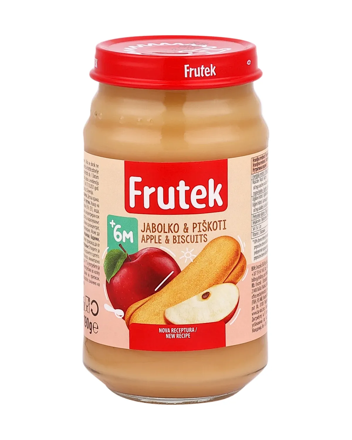 FRUTEK KAŠICA 190G - PIŠKOTE JABUKA 