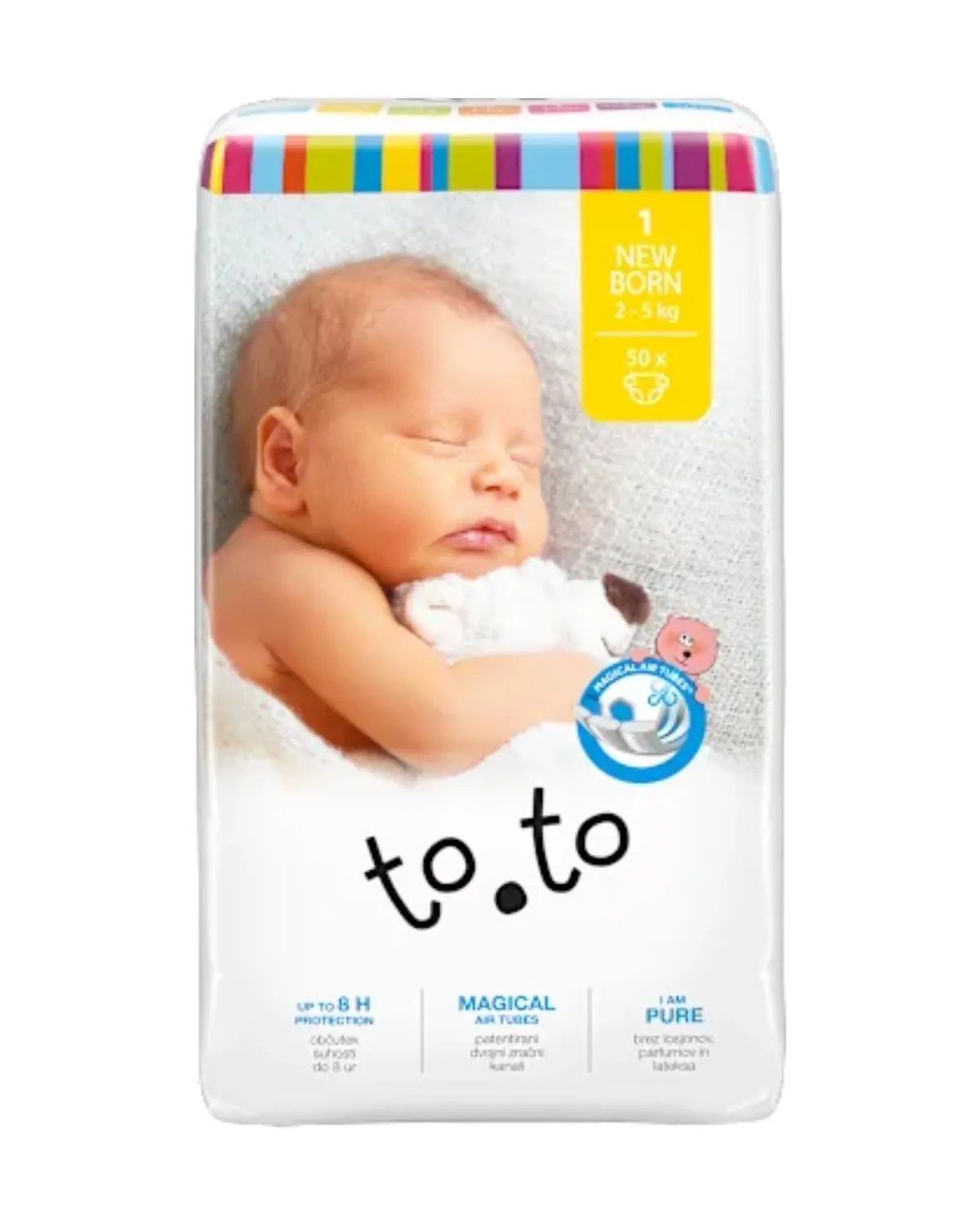 TOTO BABY PELENE NEW BORN 2-5KG 50KOM 