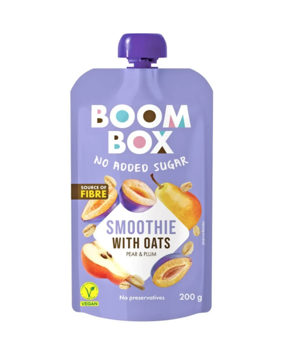 BOOM BOX ZOBENA SMOOTHIE KRUŠKA-ŠLJIVA 200G 
