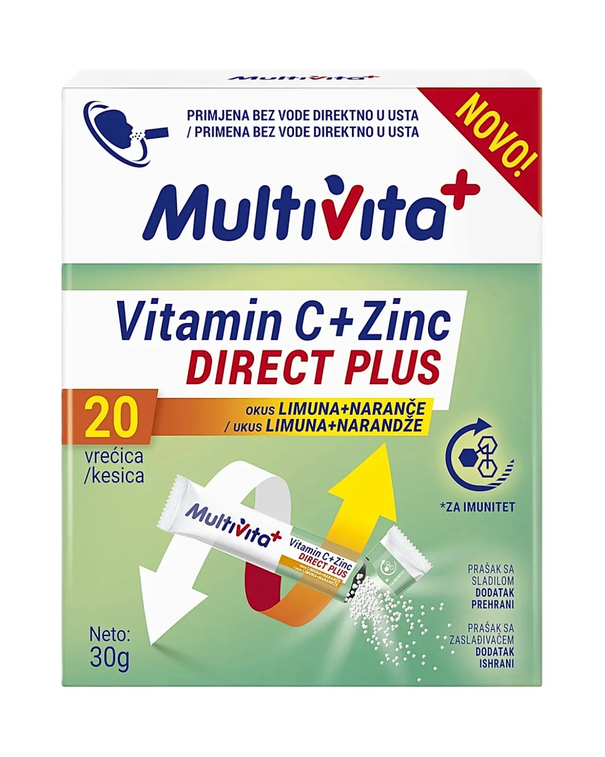 MULTIVITA+ VITAMIN C + ZINC DIRECT PLUS 