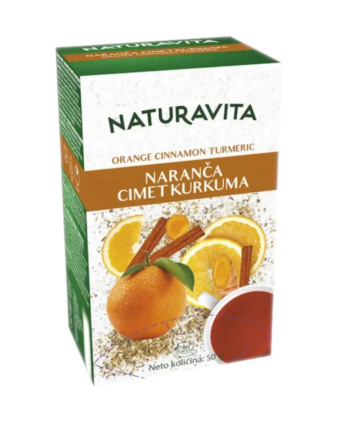 NATURAVITA NARANDZA CIMET KURKUMA 20X2,5G 