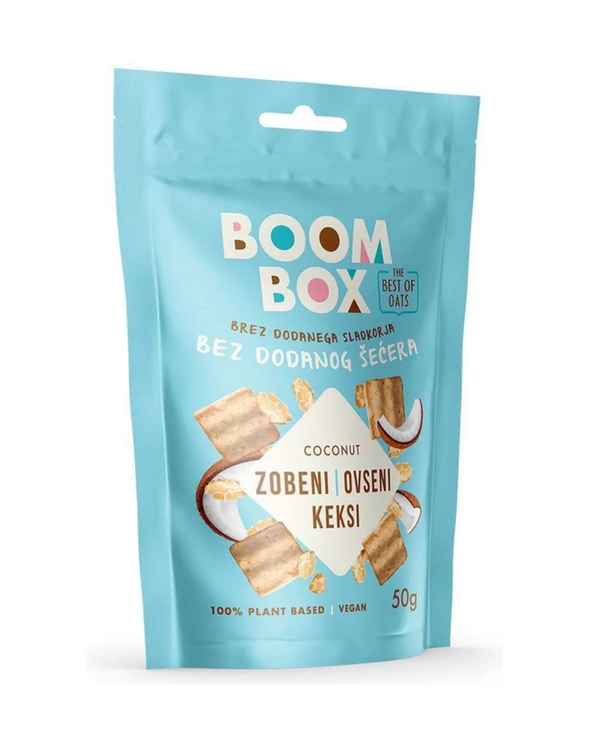 BOOM BOX ZOBENA KEKSI KOKOS 50G 