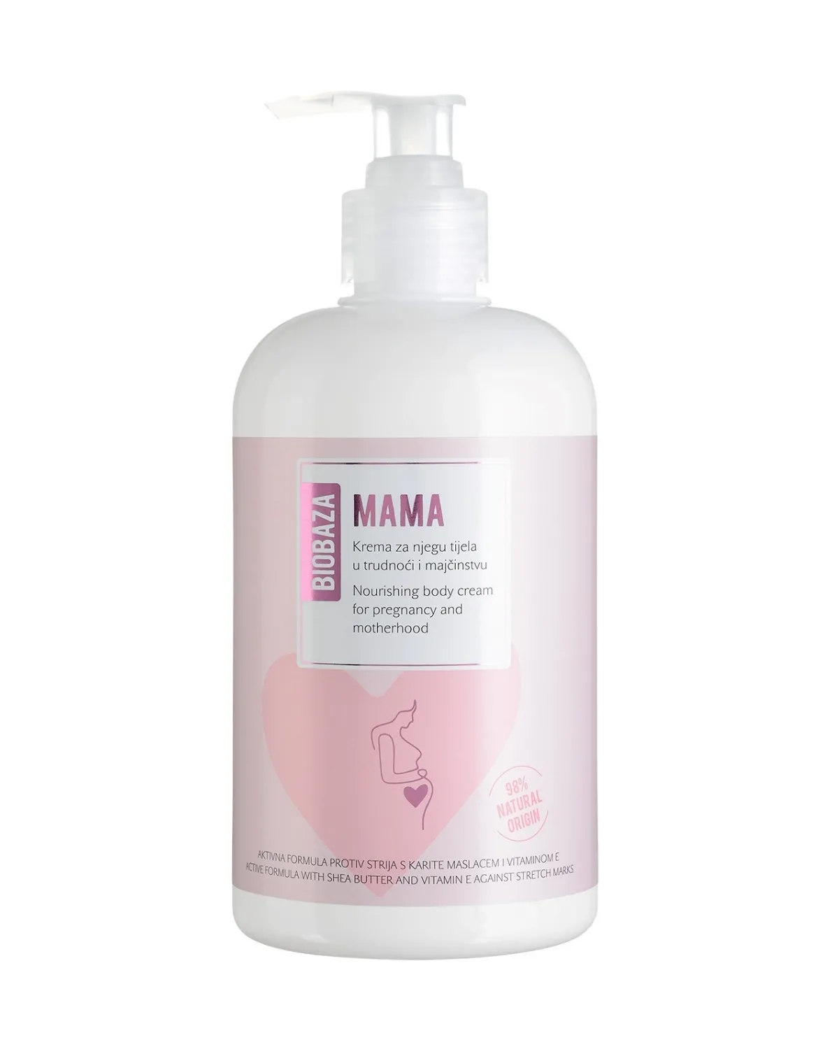 BIOBAZA MAMA NOURISHING BODY CREAM FOR PREGNANCY AND MOTHERHOOD 500 ML