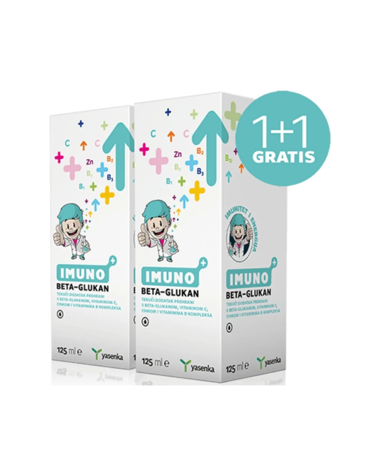 YASENKA IMUNO BETA-GLUKAN JUNIOR 1+1 