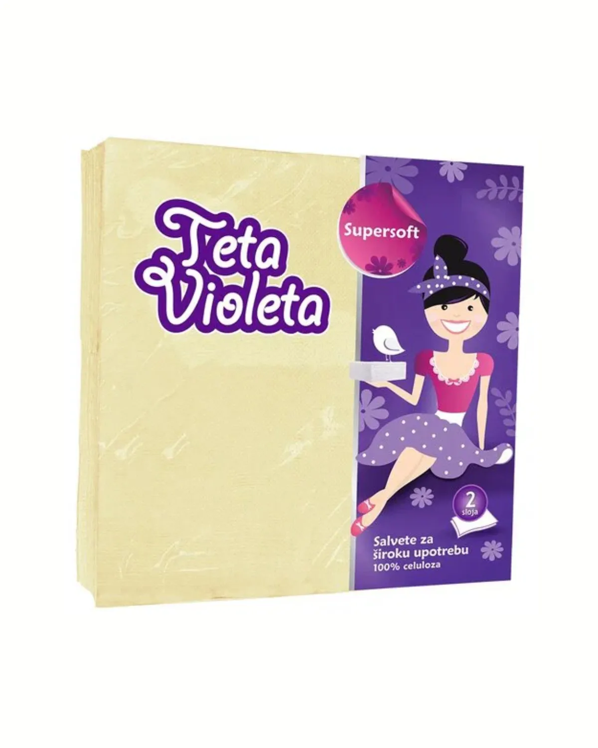 VIOLETA SALVETE SUPER SOFT 25/1 38*38 