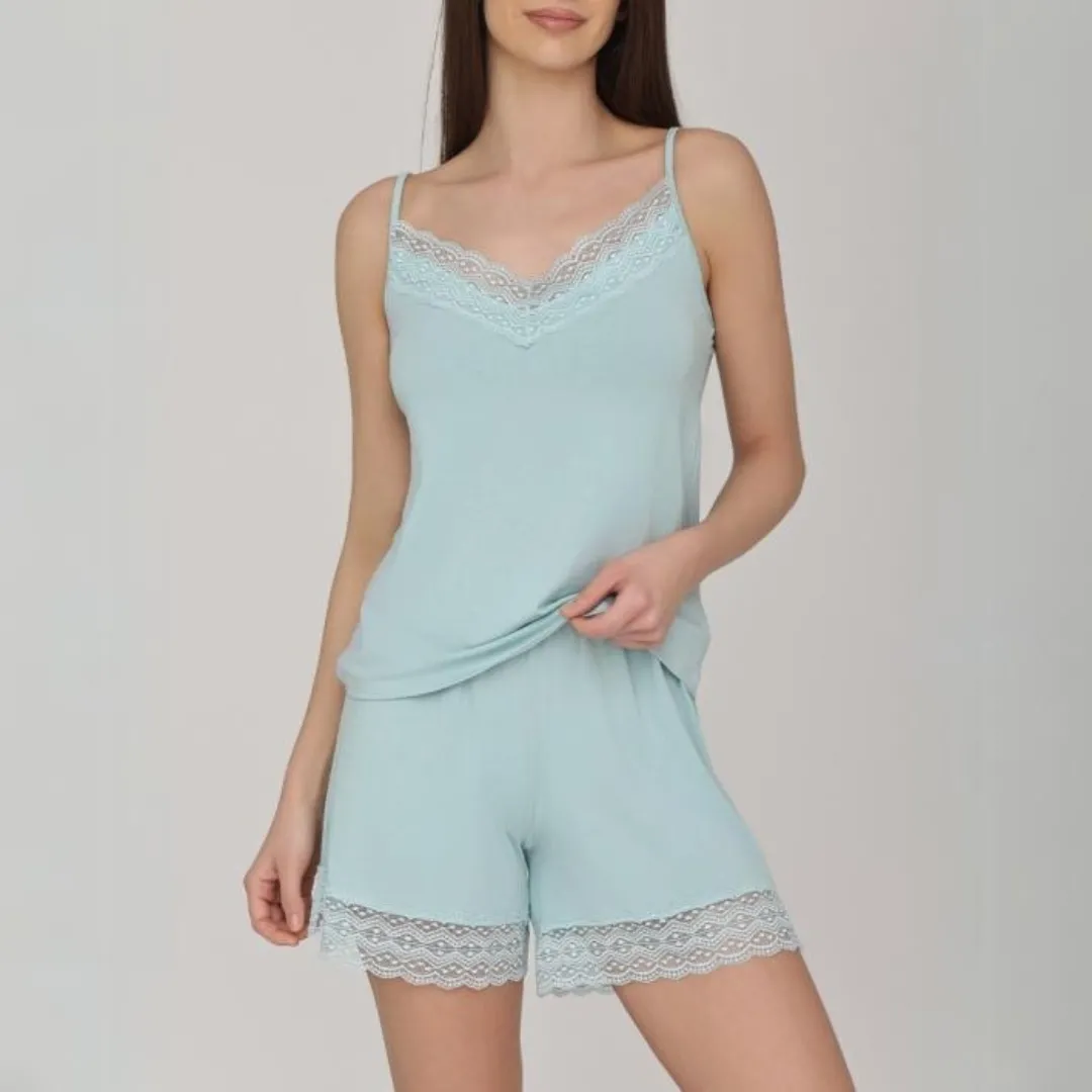 A.RAS Z.MINI PIDZAMA IRIS MENTOL ZELENA 46 2024
