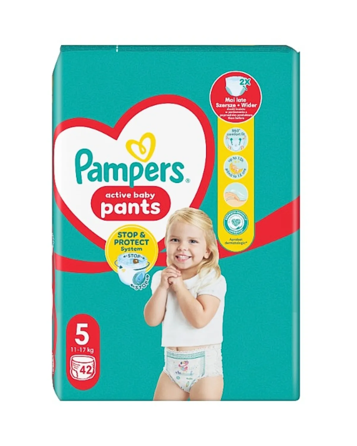PAMPERS ACTIVE BABY PANTS VELIČINA 5 - 42 KOMADA 