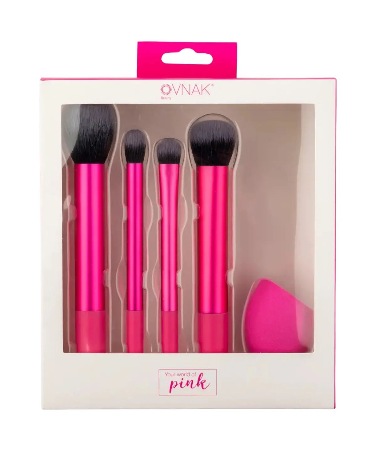 OVNAK SET ČETKICA ZA LICE I SPUŽVA ZA PUDER R55457-45 