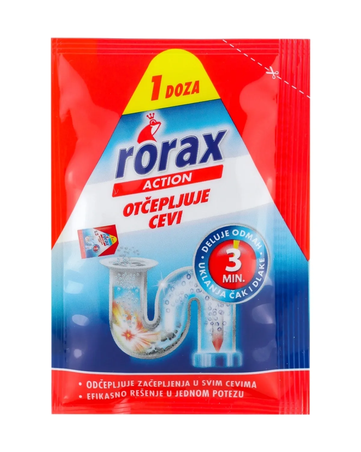 RORAX GRANULE ZA OTČEPLJIVANJE SLIVNIKA 60G 