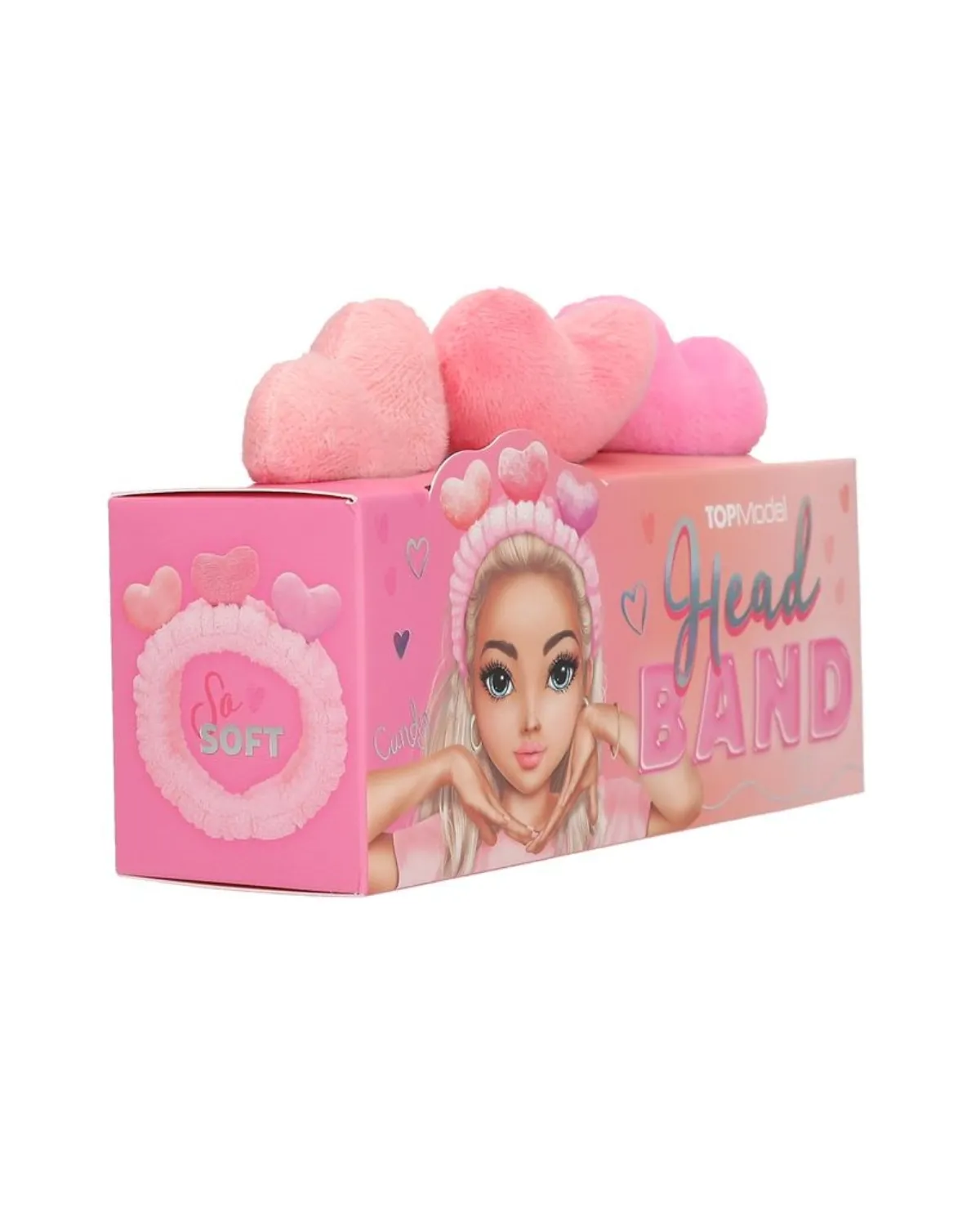 TM - TRAKA ZA KOSU SA PLISANIM SRCIMA BEAUTY AND ME 4 7/1 