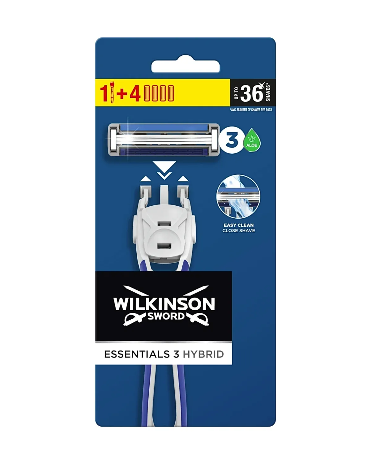 WILKINSON MUŠKI BRIJAČ - 4 ZAMJENSKA PATRONA + RUČKA 