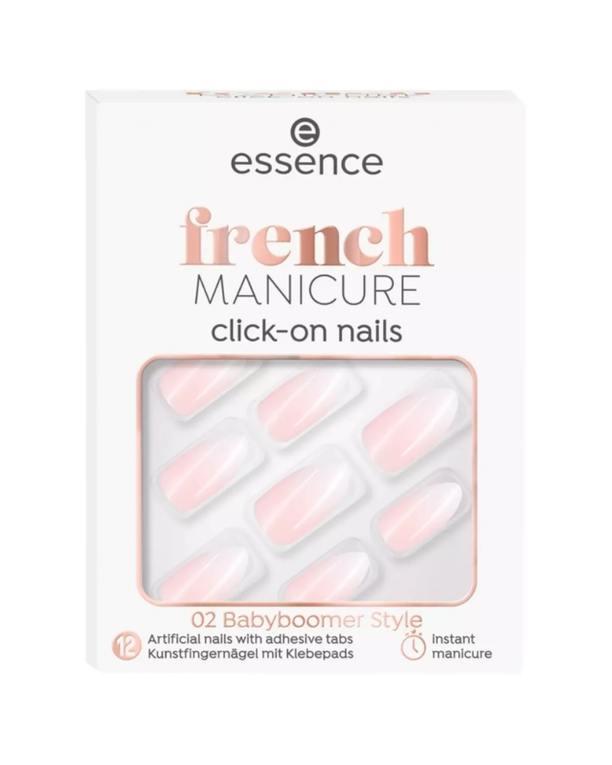 ESSENCE VJ. NOKTI FRENCH MANICURE CLICK-ON NAILS 02