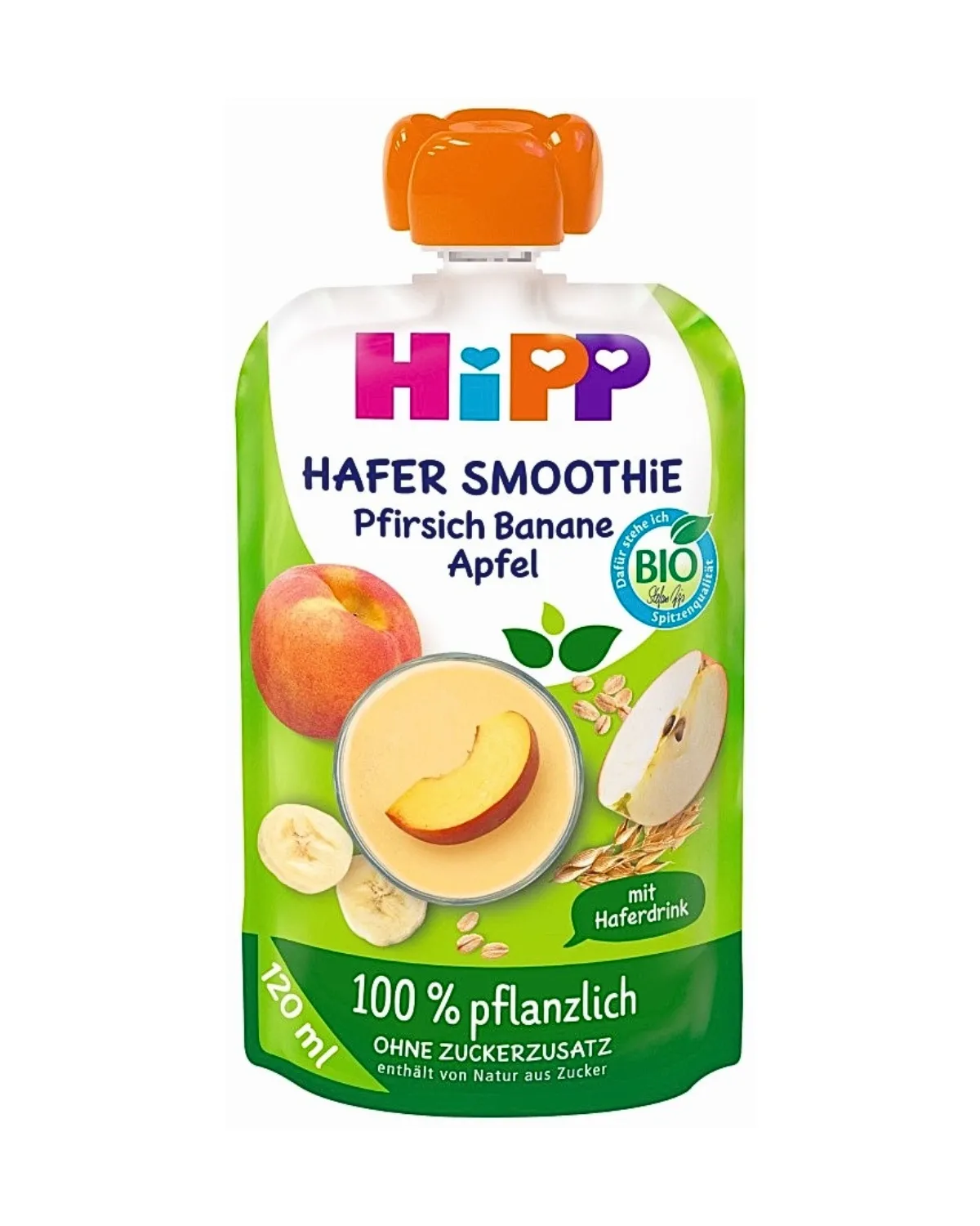HIPP ORGANIC SMOOTHIE - BRESKVA BANANA JABUKA 120ML 