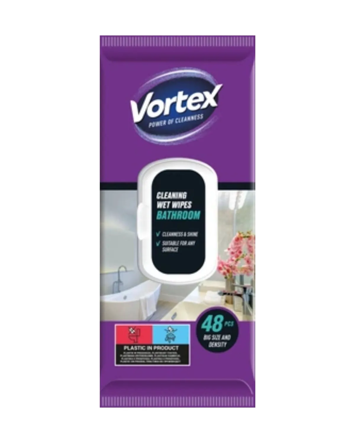 VORTEX VLAŽNE MARAMICE ZA CISCENJE KUPATILA 48KOM 