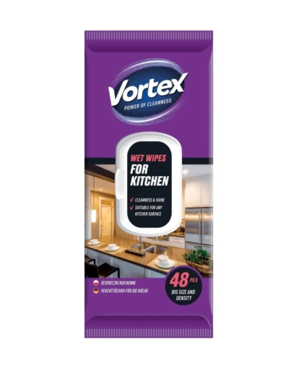 VORTEX VLAŽNE MARAMICE ZA CISCENJE KUHINJE 48KOM 